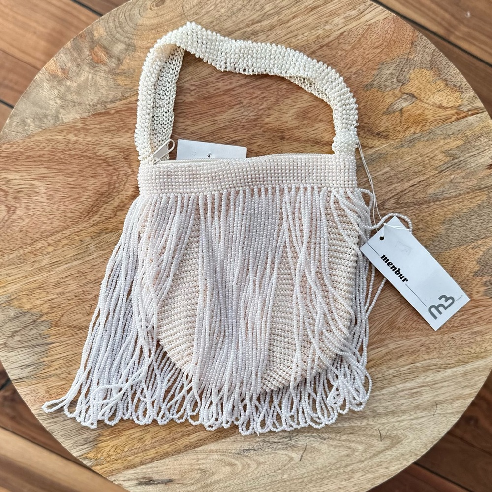 Menbur Beaded Textile Vintage Mini Hand Bag NWT